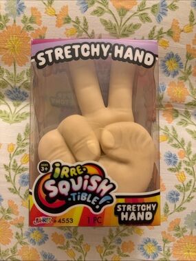 Irre Squish Tible! Stretchy Hand Stress Toy - Peace Sign